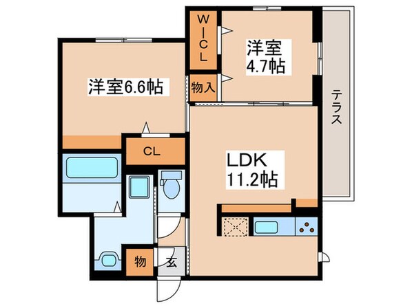 レイクラーヴォの物件間取画像